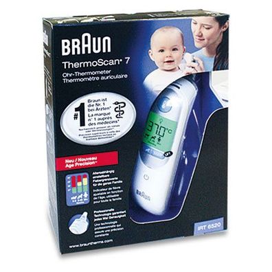 Fieberthermometer Braun ThermoScan® 7, mit Age Precision® IRT 6520