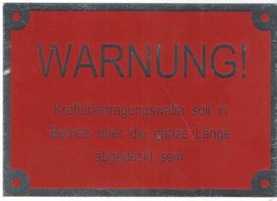 Hinweisschild: Warnung!