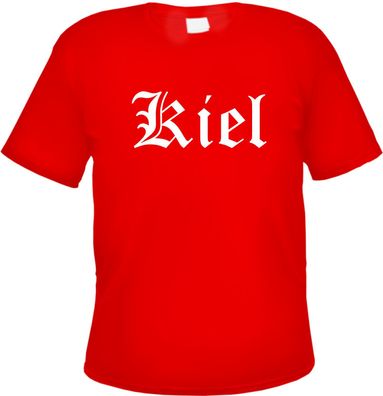 Kiel Herren T-Shirt - Altdeutsch - Rotes Tee Shirt