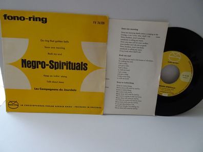 7" Single fono-ring FV76520 Negro Spirituals Les Compagnons du Jourdain