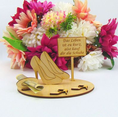 Geschenk für Frauen, Freundin Geldgeschenk High Heels kauf dir die Schuhe - K64