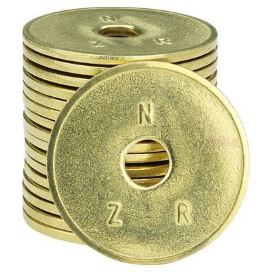50 x Wertmarke NZR 2020 Standard für Münzzeitzähler, Standardwertmarke NZR Münzgerät