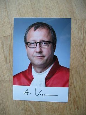 Präsident Bundesverfassungsgericht Prof Dr. Andreas Voßkuhle handsigniertes Autogramm