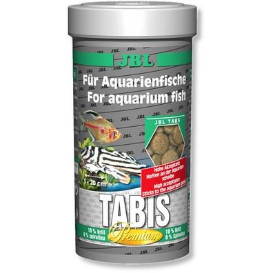 JBL Tabis 250ml Futter Futtertabletten mit Krill und Spirulina für Welse und Fische