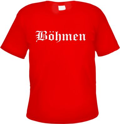 Böhmen Herren T-Shirt - Altdeutsch - Rotes Tee Shirt