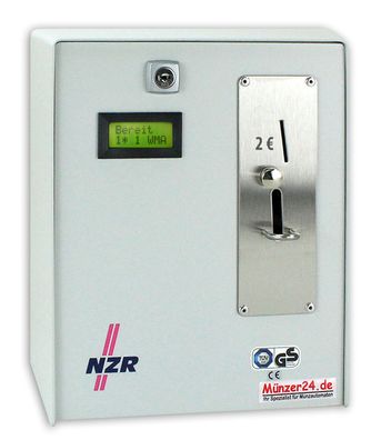 Münzzeitzähler NZR ZMZ 0215 - Euro - Wertmarke - Münzautomat - Münzkassierer