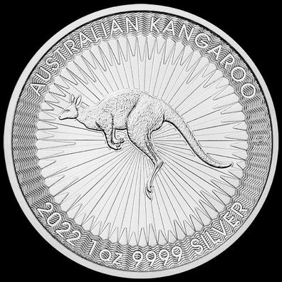 Australien 1 oz. Unze Silbermünze 999.9 Känguru 2022 - Neuware