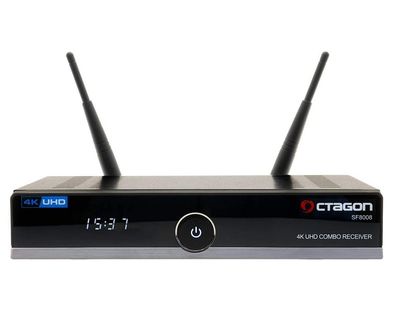 Octagon SF8008 4K UHD Combo Receiver DVB-S2X + DVB-C/ T2 Tuner