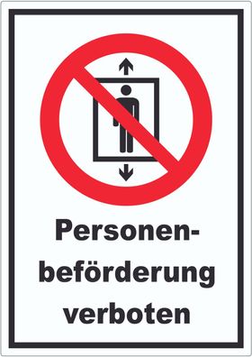 Personenbeförderung verboten Aufkleber