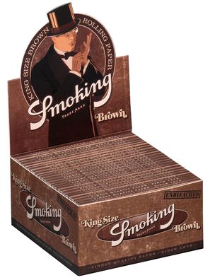 Smoking Brown Braun natürliche King Size Papers Blättchen NEU!