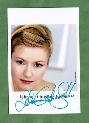 Johanna Christine Gehlen (deutsche Schauspielerin) - persönlich signiert
