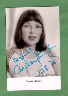 Cornelia Köndgen (deutsche Schauspielerin ) - persönlich signiert