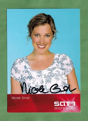 Nicole Ernst ( Schmetterlinge im Bauch ) - persönlich signierte Autogrammkarte