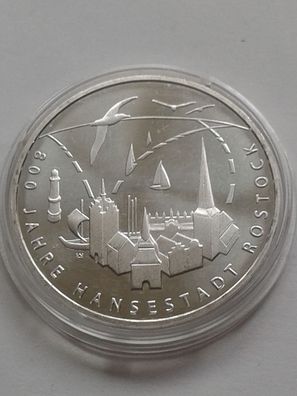 20 euro 2018 Deutschland 800 Jahre Hansestadt Rostock 925er Sterlingsilber