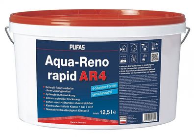 Pufas Aqua-Reno rapid AR4 12,5 Liter weiß