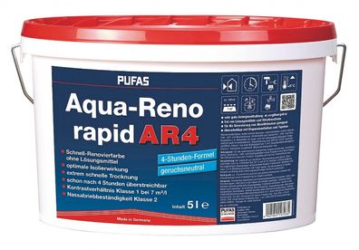 Pufas Aqua-Reno rapid AR4 5 Liter weiß