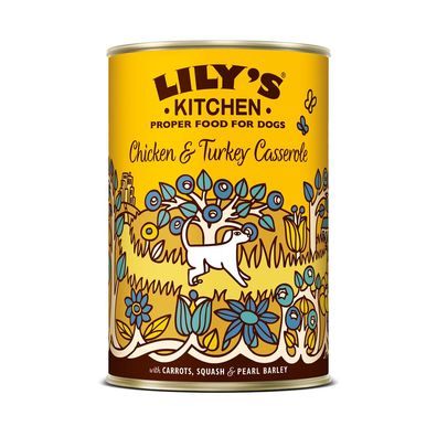 Lilys Kitchen Dog Chicken & Turkey Casserole 400g (Menge: 6 je Bestelleinheit)