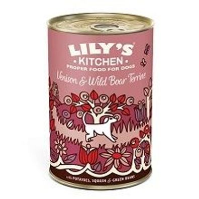 Lilys Kitchen Dog Venison & Wild Boar Terrine 400g (Menge: 6 je Bestelleinheit)