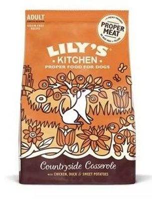 Lilys Kitchen Dog Countryside Casserole with Chicken, Duck & Sweet Potatoes 1kg