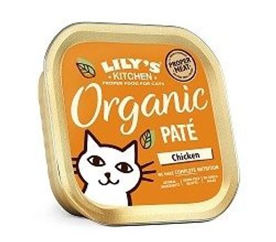 Lilys Kitchen Cat Organic Chicken Pate 85g (Menge: 19 je Bestelleinheit)