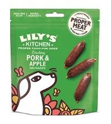 Lilys Kitchen Dog Treats Cracking Pork & Apple Sausages 70g (Menge: 8 je Bestelleinhe