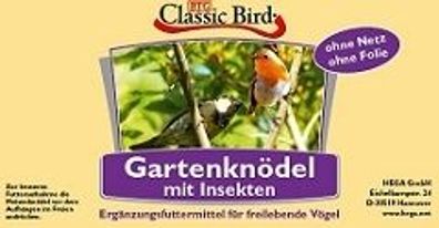 Classic Bird Gartenknödel mit Insekten 100 Stück ohne Netz & ohne Folie (Me
