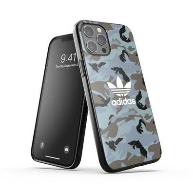 Adidas OR Snap Case Hülle Schutzhülle für iPhone 12 Pro Max Blau / Schwarz Camo