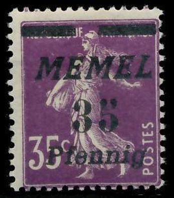 MEMEL 1922 Nr 84 ungebraucht X447DE2