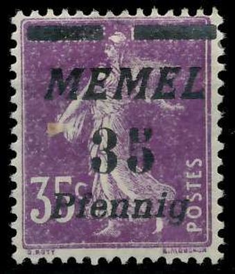 MEMEL 1922 Nr 84 ungebraucht X447DDE