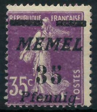 MEMEL 1922 Nr 84 ungebraucht X447DEA