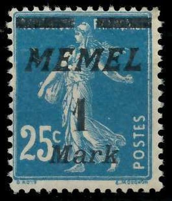 MEMEL 1922 Nr 86I ungebraucht X447E72