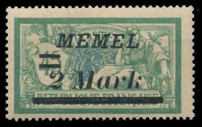 MEMEL 1922 Nr 88 postfrisch gepr. X452D66