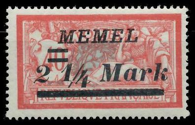 MEMEL 1922 Nr 89 postfrisch X452DB2