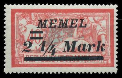 MEMEL 1922 Nr 89 postfrisch X452DB6