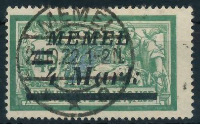 MEMEL 1922 Nr 91I zentrisch gestempelt X452E1A