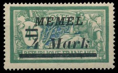 MEMEL 1922 Nr 91II ungebraucht X452E22
