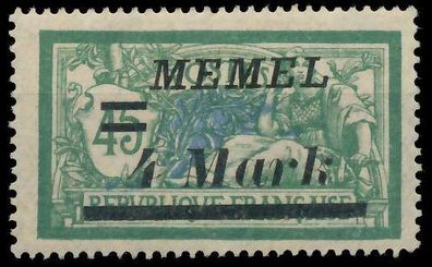 MEMEL 1922 Nr 91IV ungebraucht X452E2A