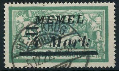 MEMEL 1922 Nr 91II gestempelt X452E4A