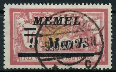 MEMEL 1922 Nr 93II zentrisch gestempelt X452E92
