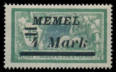 MEMEL 1922 Nr 91II ungebraucht gepr. X452FB2