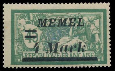 MEMEL 1922 Nr 91IV postfrisch gepr. X452FB6