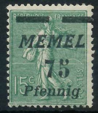 MEMEL 1922 Nr 85 ungebraucht X452FF2