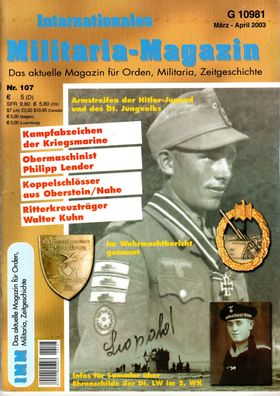 Internationales Militaria Magazin IMM Nr.107