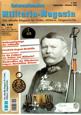 Internationales Militaria Magazin IMM Nr.109