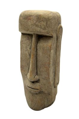 Dekofigur Moai Kopf | Osterinsel Figur Dekofigur Skulptur Haus Garten | 26cm