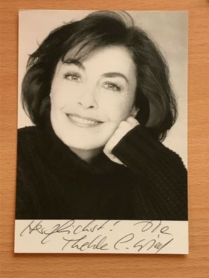 Autogrammkarte - Thekla Carola Wied - Schauspielerin - orig. signiert #1505