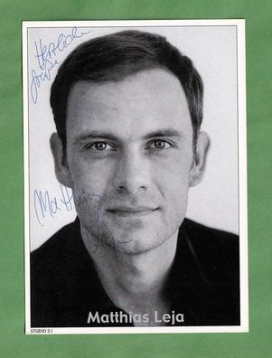 Matthias Leja ( deutscher Schauspieler ) - persönlich signiert