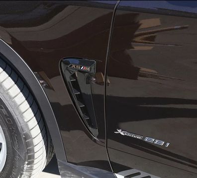 Sport Lufteinlässe Kiemen schwarz Hochglanz für BMW X5 F15