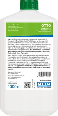 Otto Glättmittel 1 L Zum Glätten von Silikon-, MS-Hybrid-Polymer-Dichtstoffen