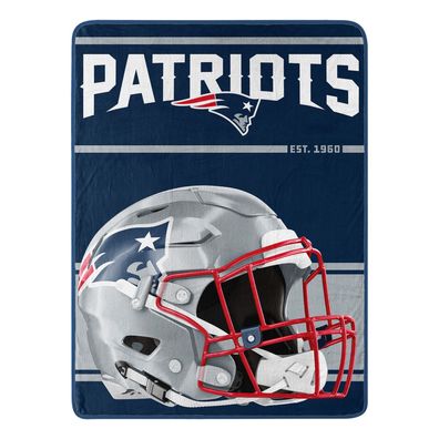 NFL Decke Kuscheldecke New England Patriots Silk Throw Blanket RUN Football